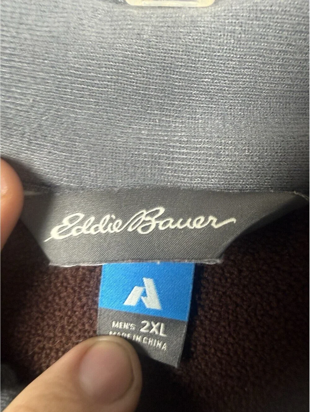 Eddie Bauer First Ascent 1/4 Zip Pullover Mens 2XL Chocolate Brown Stretch
